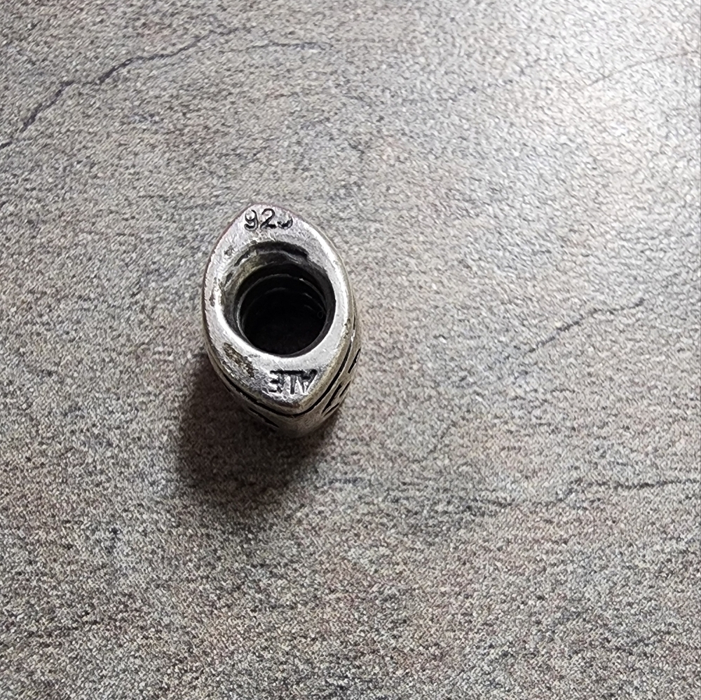PANDORA Open Circle Pattern Sterling Silver Charm - Picture 4 of 6